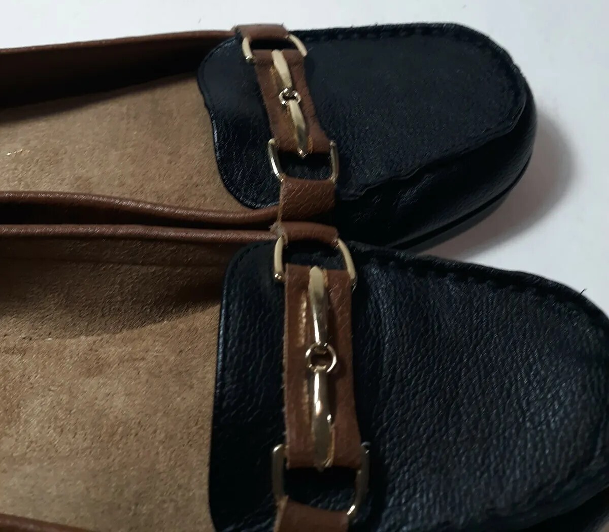NEW WOMEN’S VEGAN LEATHER SHOES FLAT , MAN MADE » NU WORLD» SIZE US 8 1/2 M