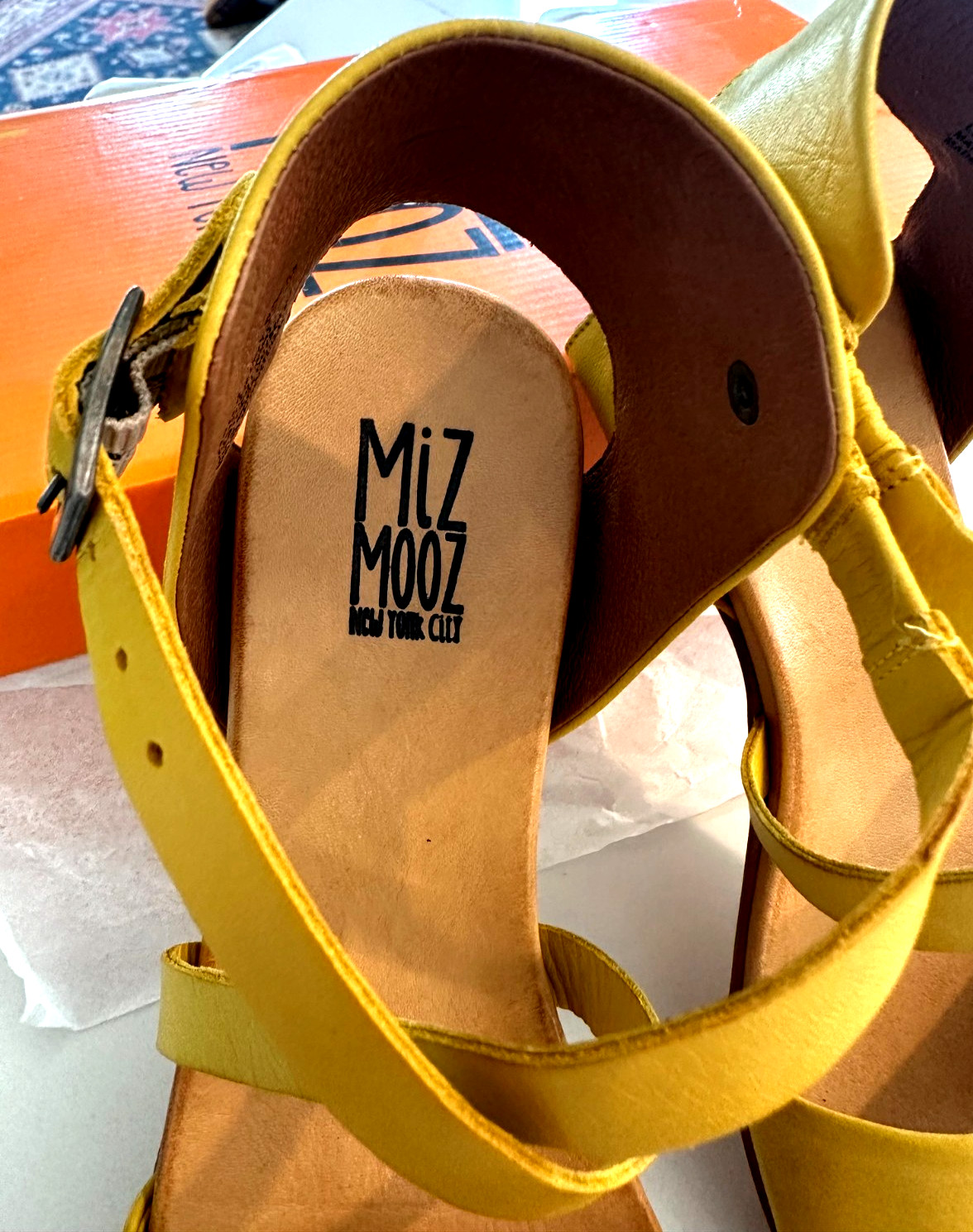 Miz Mooz Aster Brandy Women’s Sandals Size 7.5