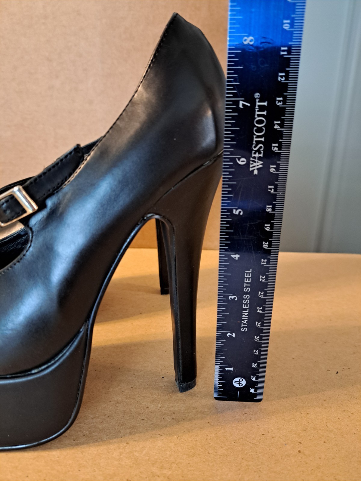 DEMONIA EXTREME -REVENGE 08- Size 9 Mary Jane Pump High Heels Platform Black PU