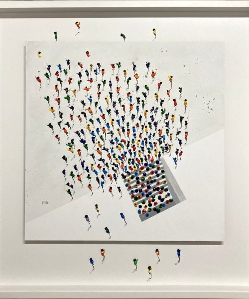 2 MEETING POINT II Montado en Caja americana de 83cmx88cmX45mm