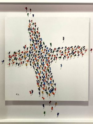 4 MEETING POINT IV Montado en Caja americana de 83cmx88cmX45mm